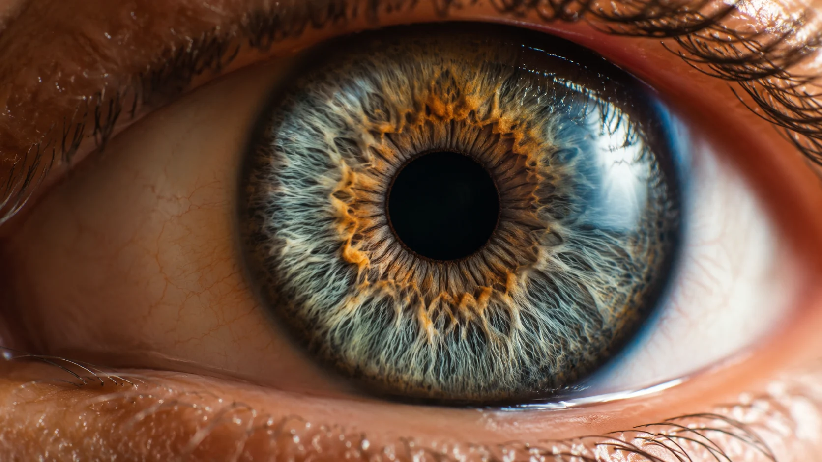 Détail macro d'un iris